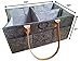 Baby Diaper Caddy Organizer Large- Must Have Newborn Nursery Essentials for Boys or Girls, Baby Shower Gift Basket and Registry, Nursery Decor, Felt Gray Diapering Bag with Inserts, Storage Bin