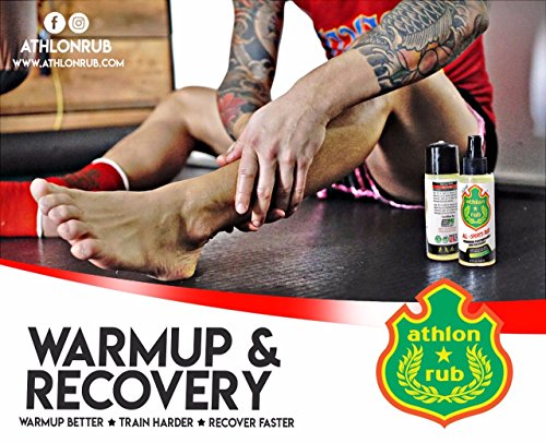 Athlon Rub All Sports Muscle Oil, Anti-swelling Anti-inflammatory Pain relieving Deep Tissue Performance Muscle Recovery Massage Oil | Made in USA (4oz)