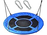Saucer Swing by Soarin Supply Co. || 40” Round Tree Swing Set with Bonus Carabiners || Adjustable Straps - Waterproof - Easy to Install || Great for kids and the Whole Family