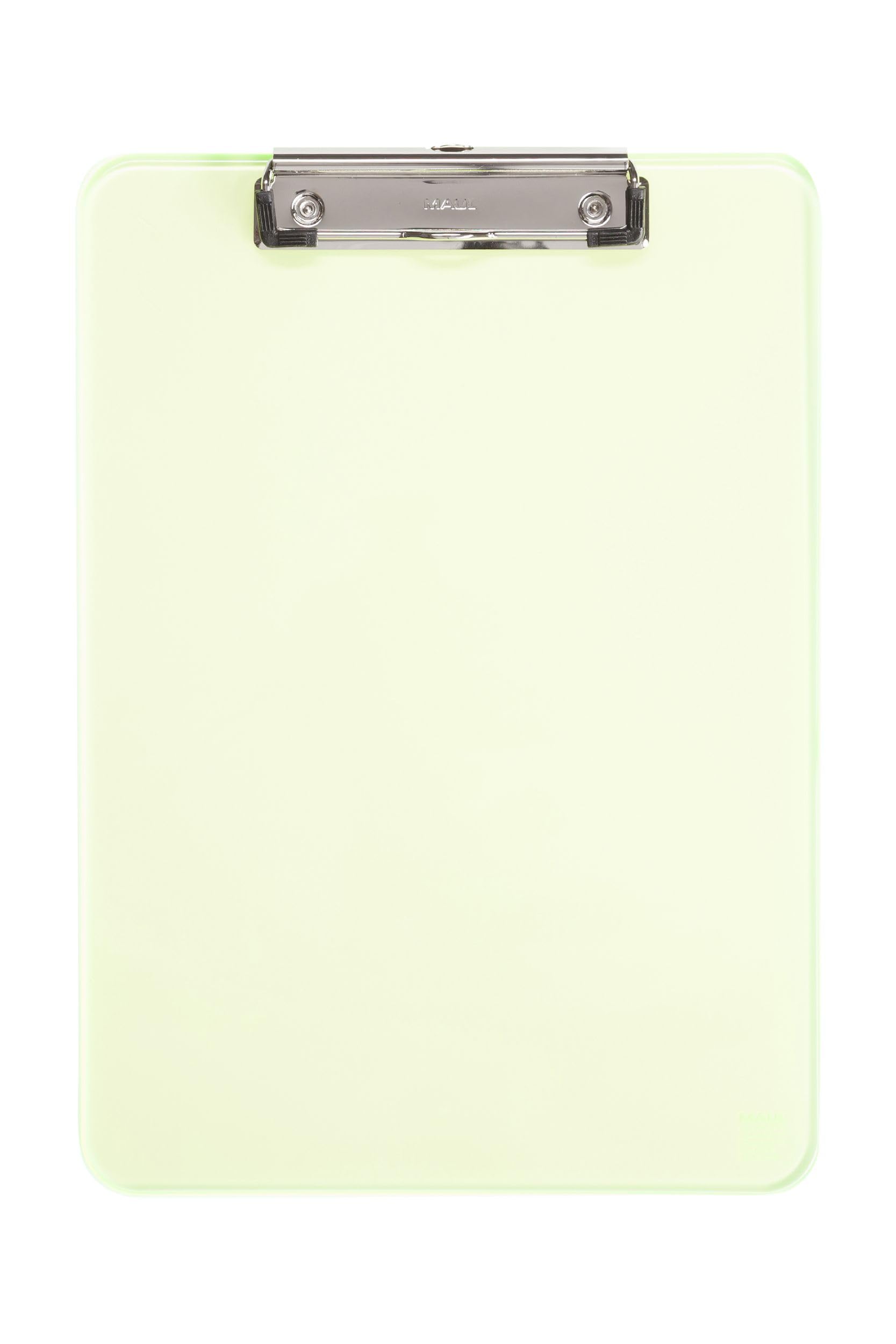 Maul Writing Board, Plastic, A4 clipboard, Hanging Loop Yellow