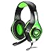 BlueFire 3.5mm PS4 Gaming Headset Headphone with Microphone and LED Light Compatible with Playstation 4, Xbox one, PC (Green) primary