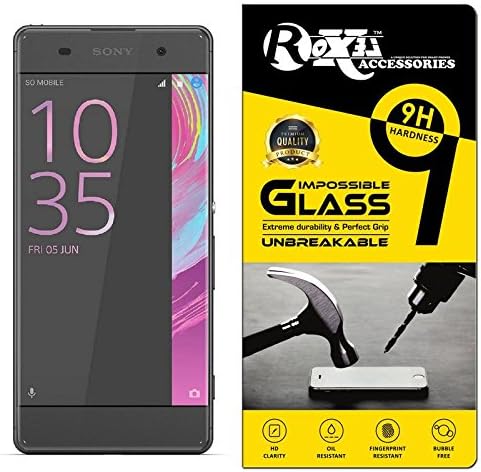 Roxel® Sony Xperia XA Dual 360° Flexiable Tempered Glass with Unbreakable Impossible Film Glass [ Better Than Tempered Glass ] Screen Protector for Sony Xperia XA Dual (Graphite Black)