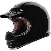 TORC T3/Baja Fiberglass Retro Classic Full-Face Motorcycle Helmet DOT &amp; ECE Approved