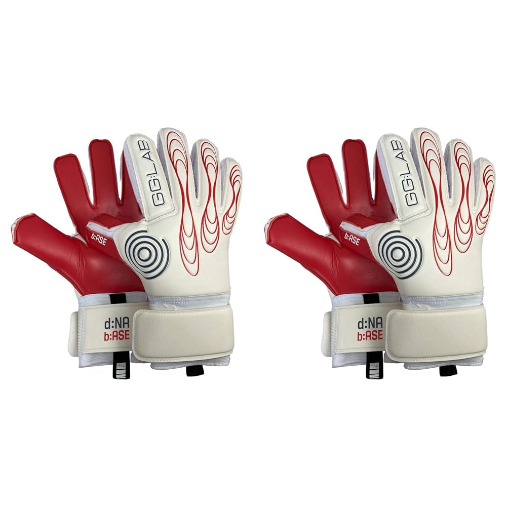 gloveglu GG:LAB Goalkeeper Gloves | Adult & Youth | Finger Protection | Superior grip and longevity (7) (Pack of 2)