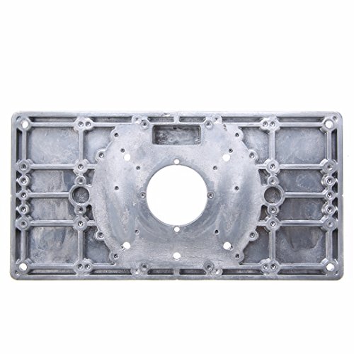 UTP Aluminum Metal Router Table Insert Plate with 4pcs Insert Rings for DIY Woodworking Tools