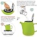 Tealyra - Daze Ceramic Teapot in Lime - 27-ounce (2-3 cups) - Small Stylish Ceramic Teapot with Stainless Steel Lid and Extra-Fine Infuser To Brew Loose Leaf Tea