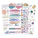 Erin Condren Designer Sticker Bundle - Mega Sticker Bundle Includes Holder with Goal Setting, Colorful Circles and Cute Designs for Planning Activities
