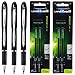Uniball Jetstream Rollerball Pen 33921, 1.0 Bold Point, Black Ink, 3 Pens with 2 Packs of Refills