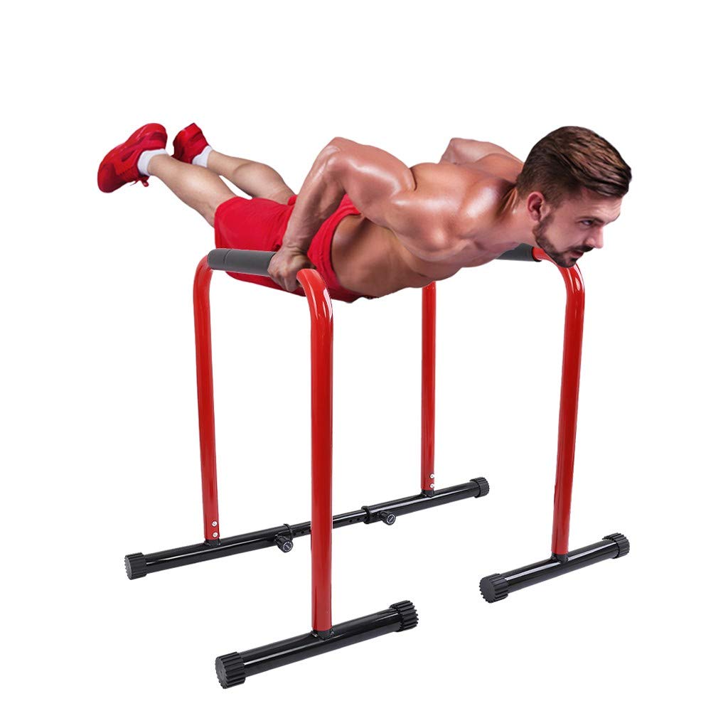 YY1950s Dip Station Functional Heavy Duty Dip Stands Fitness Workout Dip Bar Station,Body Press Para
