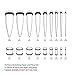 BodyJ4You 36 Pieces Gauges Kit Light Neon Green Tapers with Plugs 14G-00G Stretching Kit - 18 Pairs