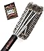Grillaholics Essentials Grill Brush Steel - Triple Machine Tested for Safety - Stainless Steel Wire Grill Brush for Deep Grill Cleaning - Lifetime Manufacturers Warranty