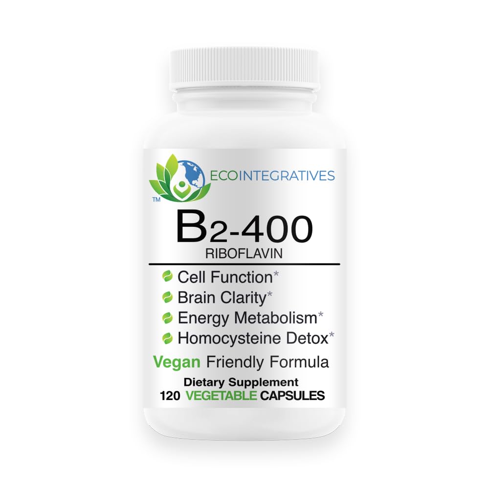 Bio-Innovations Vitamin B2-400 Riboflavin 400 mg (120 Vegetable Capsules)