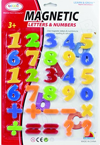 First Classroom Magnetic Fancy Numbers & Symbols in a Blister Card, 1.5