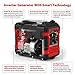 Rockpals 2000-Watt Super Quiet Inverter Generator, 9 Hours Time Portable Camping Gas Power Generator, CARB Compliant With Eco-Mode, Parallel Ready, Dual 120V AC Outlet, 2 USB Ports, 12V DC Output