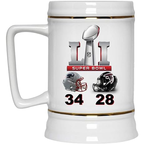 Amazon.com: Taza de cerveza con diseño de patriotas de ...