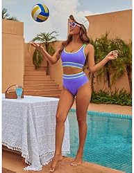 BMJL Women's High Waisted Bikini Sets Sporty Two