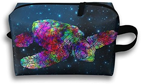 Watercolor Sea Turtle Oxford Travel Toiletries Bag Sturdy Organizer Cosmetic Handbag For Women Men Portable
