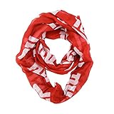 NFL New York Giants Sheer Infinity Scarf, One Size, Red