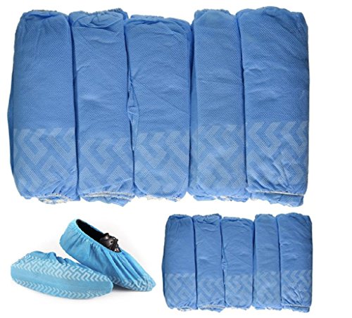 blue shoe covers disposable anti skid
