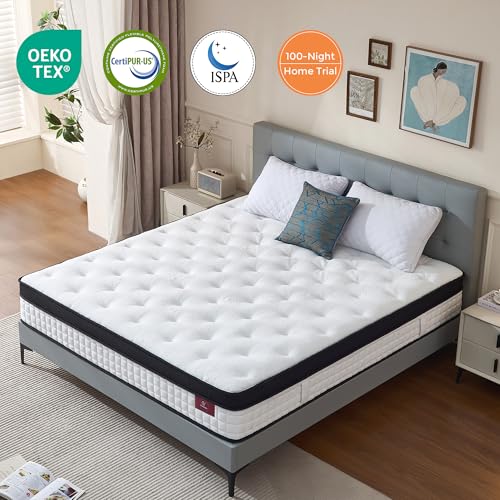 Doublelife Single Mattress 3FT, 11 Inch Gel Memory Foam 9 Zone Orthopedic Mattress, Breathable Foam with Individually Pocket Spring, Motion Isolation, Edge Support(90x190x28cm)