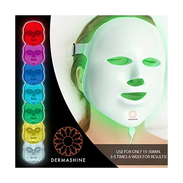 Download Dermashine Pro 7 Color Led Mask For Face Photon Red Light For Healthy Skin Rejuvenation Therapy Collagen Anti Aging Wrinkles Scarring Korean Skin Care Facial Skin Care Mask Led PSD Mockup Templates