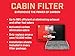 Champion CCF1828 Activated Carbon Replacement Cabin Air Filter