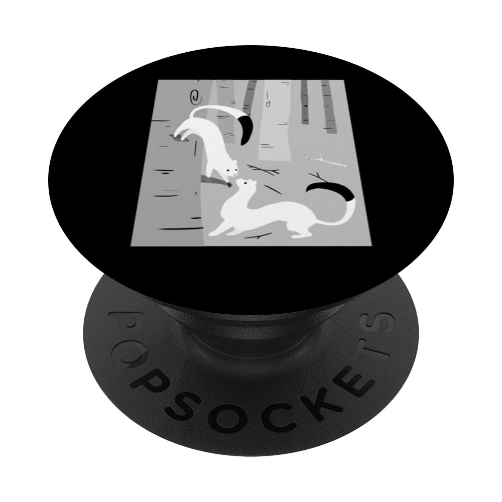 Stoat Ermine Weasel PopSockets Swappable PopGrip