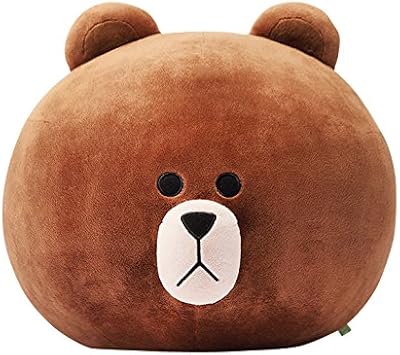 Amazon Co Jp Line Friends ブラウン ビッグヘッドぬいぐるみ 文房具 オフィス用品