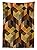 Modern Decor Tablecloth Geometric Shaped Lines Squares Chevron Graphic Art Print Dining Room Kitchen Rectangular Table Cover Apricot Cocoa Brown Dark Orange