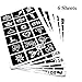 Xmasir 136pcs Airbrush Glitter Tattoo kit for Men/Women,Henna Temporary Tattoo Stencil Semi permanent for Body Art