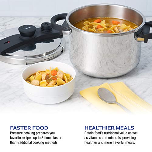 Zavor EZLock 7.4 Quart Stovetop Pressure Cooker with Multi Pressure
