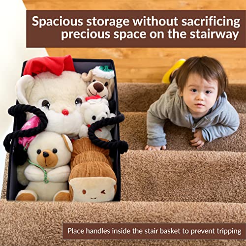 SAM AND MABEL Stair Basket for Stairs Stair Baskets for Carpeted and