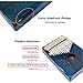 Moozica Mahogany Tone Wood Kalimba, Professional 17 Keys Acoustic Finger Thumb Piano Music Gift(Ocean Blue)