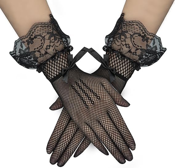Black Lace Gloves