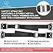 Anti-Tip Furniture and TV Straps with All-Metal Hardware - Heavy-Duty Antitip Anchor Set/No Plastic - Adjustable Securing Straps for Television, Cabinet, Stand, Earthquake (2 Pack)