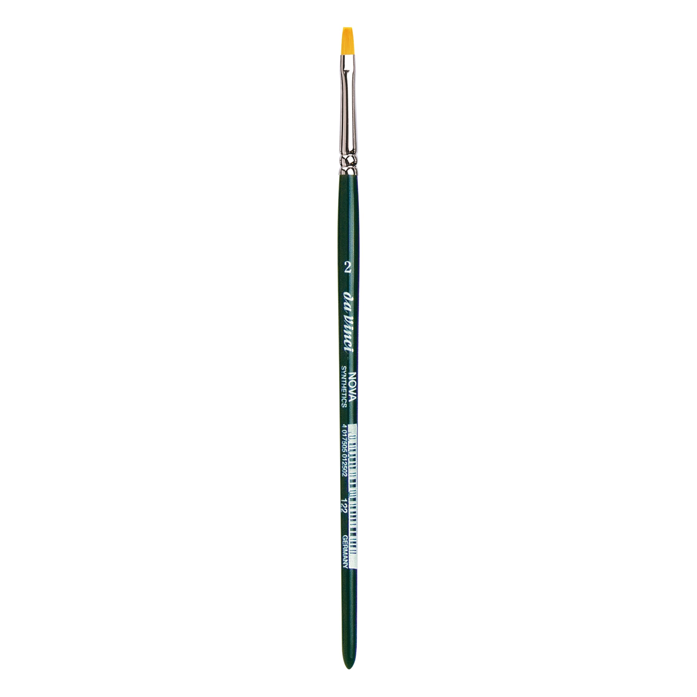 Da Vinci 122 Series Hobby Brush, Synthetic Fiber, Green, 17.5 x 0.45 x 30 cm — image 1