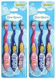 Care Bears Children's Soft Bristle Toothbrushes, 3 Pack(Pack of 2)