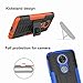 Yiakeng for Moto E5 Plus Case, Moto E5 Supra Case, Dual Layer shockproof Slim Protective with kickstand Phone Case Cover for Motorola Moto E Plus (5th Generation) (Blue)