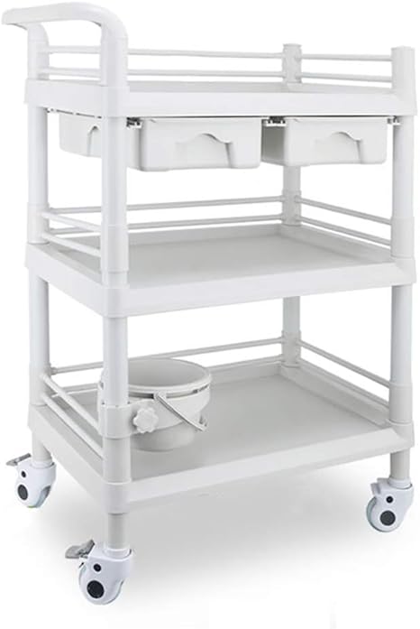Medical Instrument Trolley 3 Tier Medical Cart Tool With Dirt