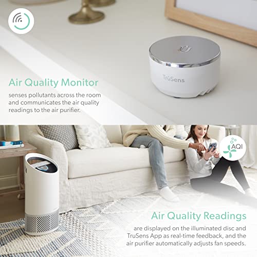 TruSens Smart WiFi Air Purifier UVC Light + HEPA Filtration