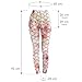 Aumy Women's Digital Printed High Waist Yoga Leggings For Women Full-Length Workout Leggings and Capris Pants-7 Colors