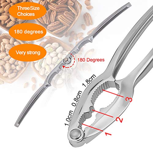 Seafood Tools 3.3oz Crab Crackers Nutcrackers Forks Set for Lobster Leg, Shellfish, Crab Shells and Nuts Cracking (9Pack)