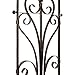 H Potter Garden Trellis for Climbing Plants Metal Outdoor Wall Decor or Flowers Roses Vine Ivy Clematis GAR214-R