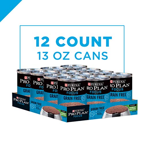 Purina Pro Plan Grain Free, High Protein Wet Puppy Food, FOCUS Classic Turkey Entree - (12) 13 oz. C - //medicalbooks.filipinodoctors.org