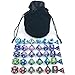 Dice Set for Dungeons&Dragons, DND, RPG Games, Polyhedral Dice Set, Assorted Dice Set, 35 Total, 5 Sets with Drawstring dice Pouch