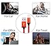 Suplink 3' 6' 10' Extra Long Cord 8 Pin Lightning to USB Charging Cables for iPhone SE/6/6s/6 plus/6s plus, 5c/5s/5, iPad Pro/Air/Mini, iPod Nano/Touch - Red - Pack of 3