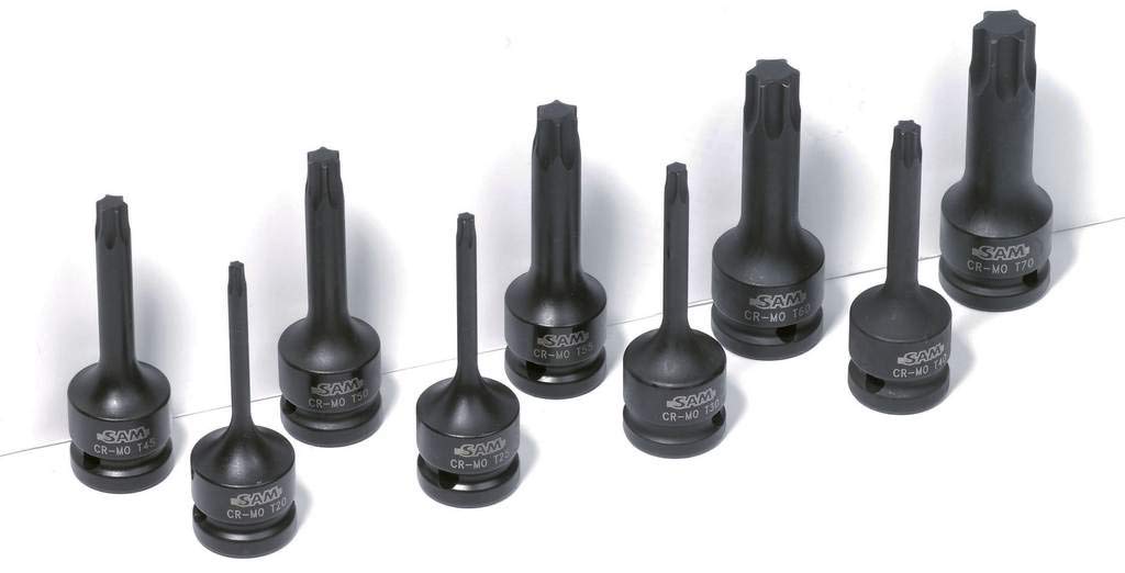 Sam Outillage NST-50 Long Torx Impact 1/2 Inch Drive Screwdriver Socket, Size T50