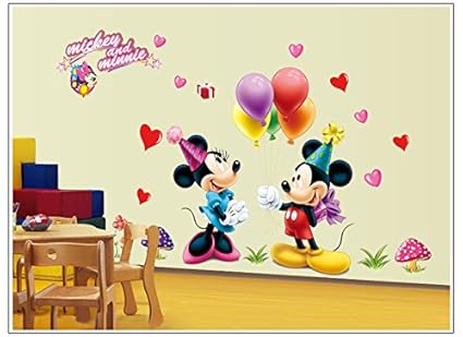 Oren Empower Famous Cartoon Large Wall Sticker For Kids (Finished Size On Wall - 120(W) X 75(H) Cm)