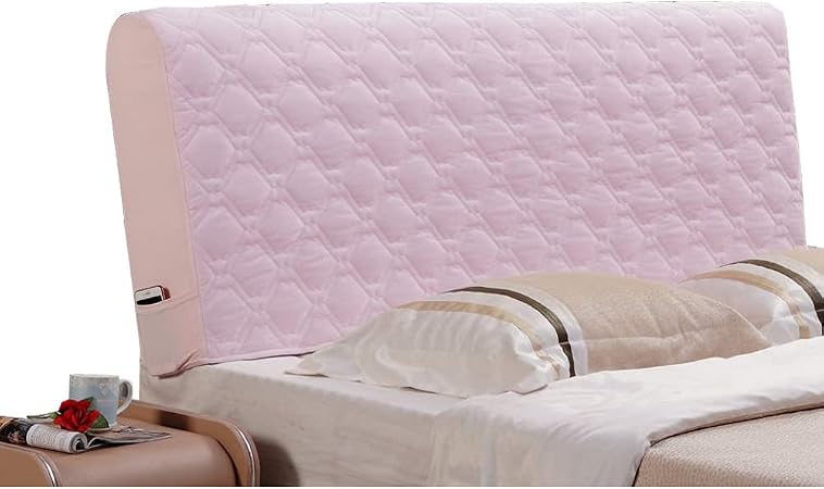 Copri Testiera Letto Elasticizzato In Velluto Jacquard - Universale, Antiscivolo, Lavabile (Grigio Scuro, 180 Cm)