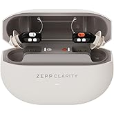 Zepp Clarity - Clarity One OTC Hearing Aids for Seniors Adults - Nearly Invisible, Adaptive Sound, 18 HR Battery, Wireless & USB Charging Case, App Control, Lifetime Service & Audiology Care